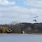 Flying over Perrin Lake