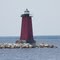 The Manistique Lighthouse on Lake Michigan