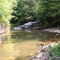 falls below Treman Lake