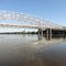 US 54 US 63 bridges over the Missouri River from the boat dock, Jefferson City, MO