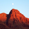 Moonrise over Echo Cliffs.
