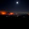 Station Fire at night from Ana Verde Mtwy