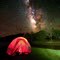 Tent under the Milky Way