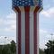 Patriotic theme Water Tower, Lumberton, North Carolina.