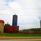Dairy Farm with Four Silos