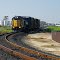 A short Union Pacific freight train headed for the main line, 1/2013