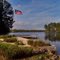 Flag Over Lake Caroline, Caroline County, VA.