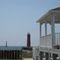Muskegon lighthouses viewed from the coat guard house
