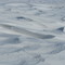 wind blasted snow close up