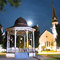 Barre gazebo at night