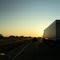 driving late afternoon on 1-40