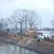 H©) Dezember 2007 / Haltern am See - Blick von der Brücke auf das Clubhaus der Kanufreunde