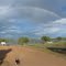 White Mountain Lake boat launch ramp rainbow