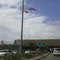 USA/SOUTH VIETNAM Flags Flying High on a Windy Day Over Northbound Brookhurst Street at the 22 Freeway