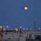 A full moon over the Brevard County Wastewater plant (responsible for the creation and operation of the Viera Wetland)