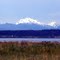 View of Camano Island & the Cascade Mountains, Greenbank, Whidbey Island WA