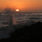 sun set on the island