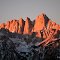 Alpenglow at Mount Whitney