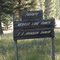 Webber Lake / Johnson Ranches  sign