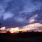 VIEW FROM THE HOUSE AT 8 PM