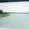 Missouri River under Old Wolf Point Bridge looking east
