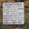 Salero ranch warning sign
