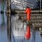 Woman in Orange - Reflection - February 2010 - Charleston Harbor, Oregon (suz)