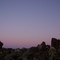 sun set looking east on table mt