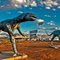 DINOSAUR LAND. DINOSAURS AT HOPI TRAVEL PLAZA. LITTLE COLORADO, ARIZONA.