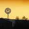 Windmill at Sunset, near Boulder, Wyoming, USA