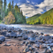 White River near Mt Rainier Washington