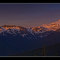 Mt. Adams - Mt. Rainier, Sunrise Panorama