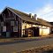 Looking southerly at the The Depot Restaurant, 110 S. 1st St, near its intersection with E. Main St. (U.S. Hwy. 26). Riverton, Wyoming