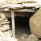 Old miner's shanty built into the rocks