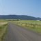 Looking to mountains from prairie