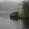 Lake Galena over a foggy morning