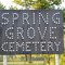 Spring Grove Cemetery Sign