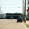 Yellowstone Valley Railroad Freight Train crossing East Main Street at Sidney, MT