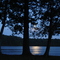 Moonrise over lake at Paul B. Johnson State Park