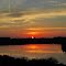 Sunset over the hidden lake