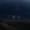 Lightning safely in the distance