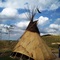 Tatanka Museum. Buffalo hides tepee