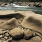carved rocks, gauley river