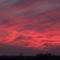 Blood-red sunset.