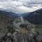 View down the valley