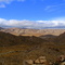 Yellow rocky mountains of Joshua Tree N. Park
