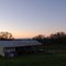 Sunset over Barn