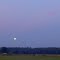 Moon set on a  fall morning at TCMS