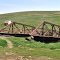 Collapsed Pony Truss Bridge