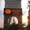 Spartanburg Community College Sign, With Sunset